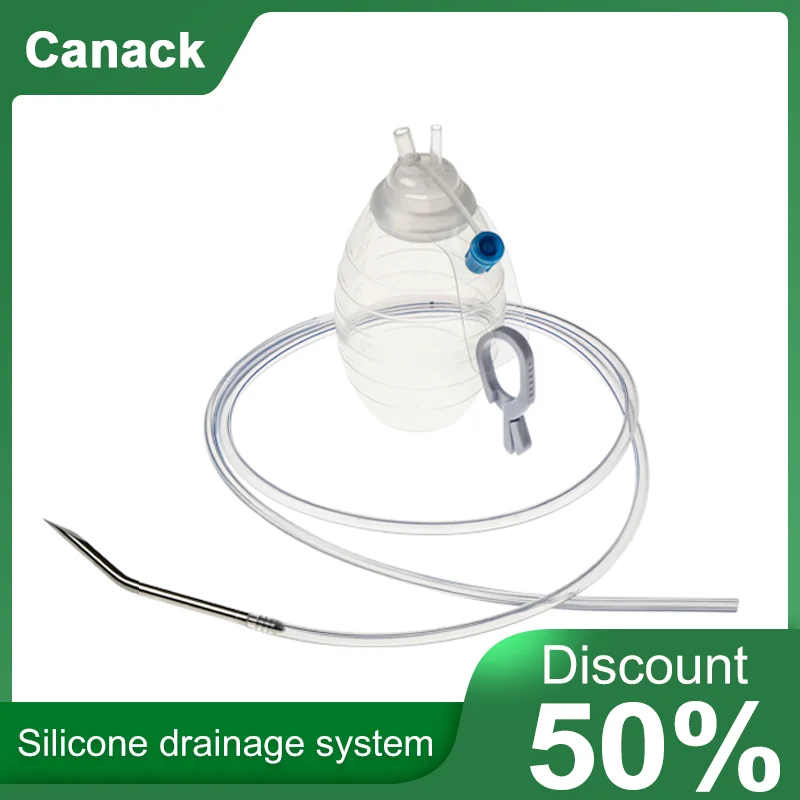 

Canack Wound Drainage Reservoir Silicone Round Fluted With Trocar High Quality Closed Wound Drainage System Wholesales