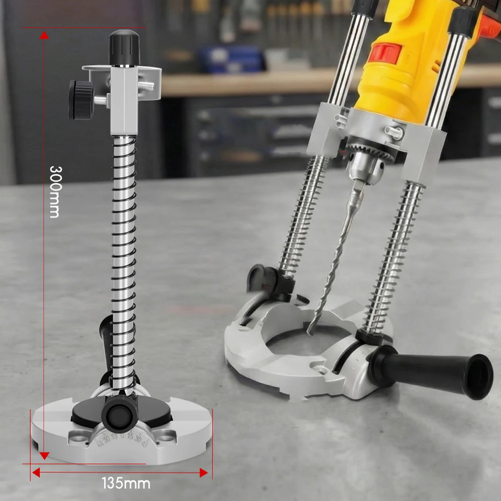 Home DIY Workshop Drilling Sliver as Picture Angle Drill Holder Positioning Bracket Dedicated To Electric Drills