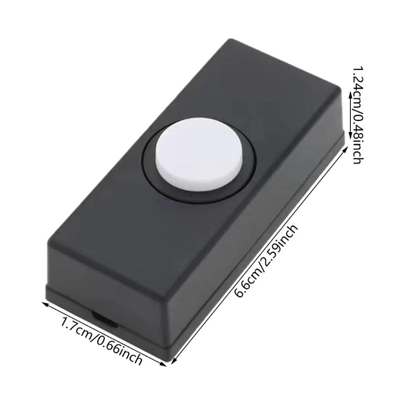 Wall Mounted Doorbell Switches Garage Lighted Door Bells Switches Button Replacement Wiring Door Bells Push Buttons A0KF