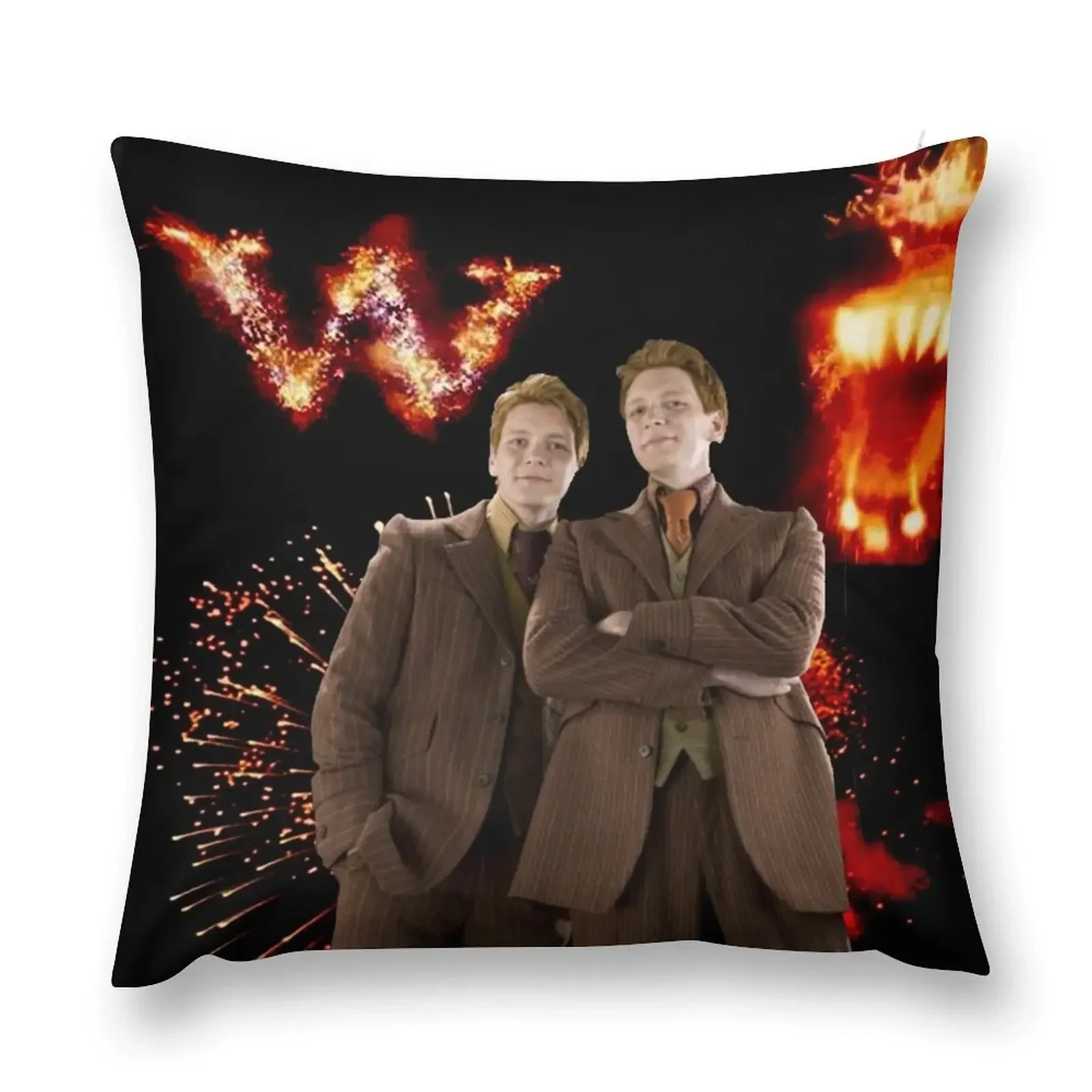 

Fred and George Weasley Throw Pillow Sofa Cushions Covers Couch Cushions pillow