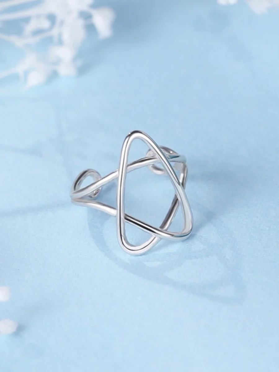 

1pc ins Style Star S925 Silver Earrings Fine Jewelry Fashion Accessories Women Lady Light Luxury Elegant Ear Clip Gift E1081