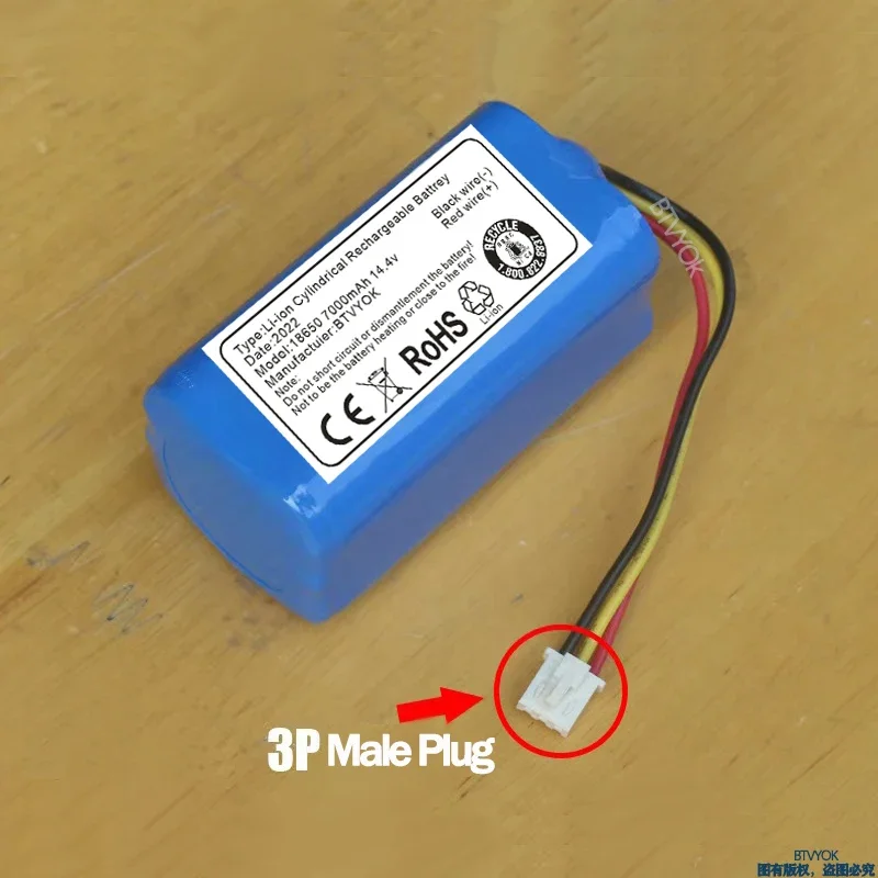 Original 14.4v 10000mAh Battery for LIECTROUX C30B Robot Vacuum Cleaner,