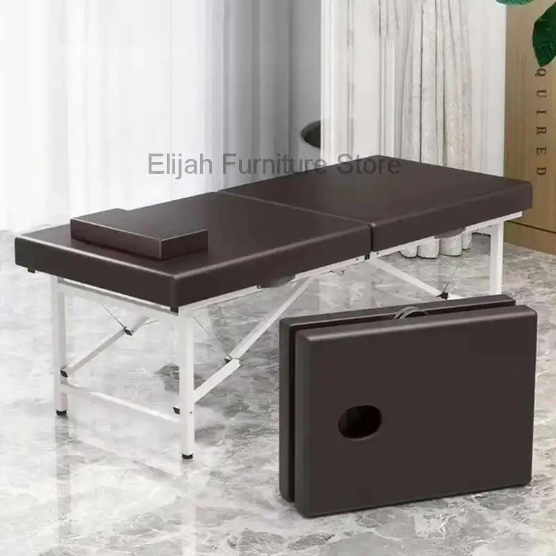

Professional Massage Bed Folding Table Portable Beauty Beds Chiropractic Lit Pliant Physiotherapy Tattoo Salon Pilates Equipment