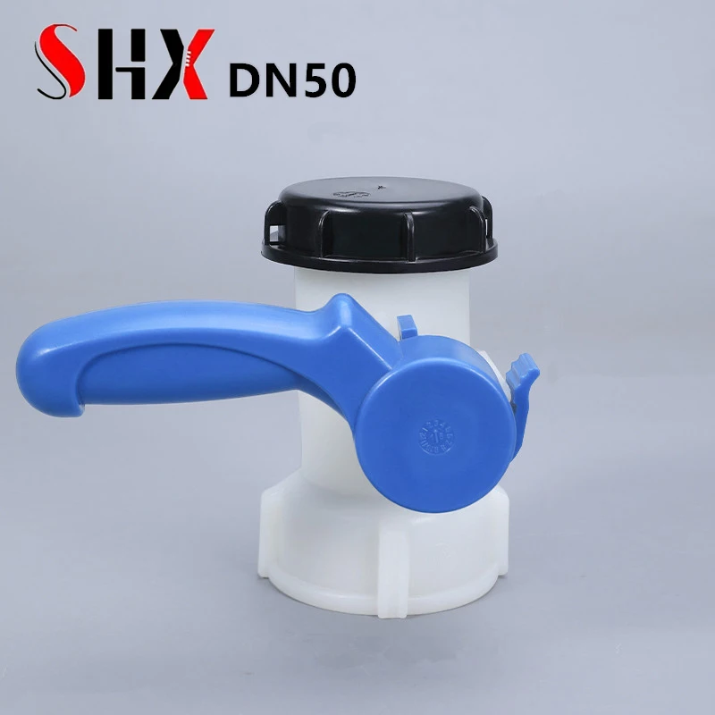 

Polypropylene DN50 Butterfly valve 75mm IBC Tote Tank Drain Adapter Garden Hose Fittings water container Connector