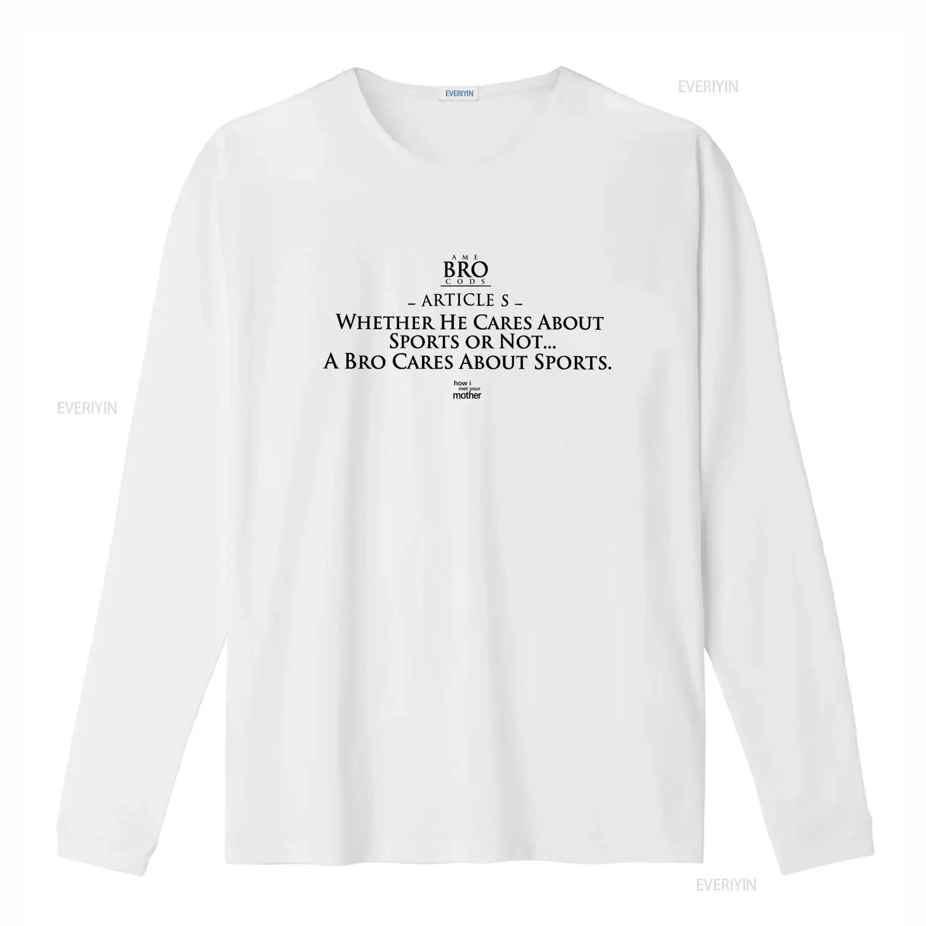 Adult How I Met Your Mother TV Show Bro Code Sports T Shirt vintage Washed Comfortable fashion Top For Everyday Wear Versatile