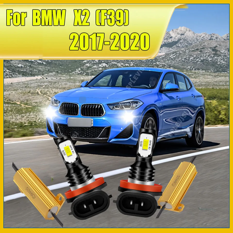

2Pcs9-16v Xenon White LED Fog Light Bulbs Direct Replacement & Reduce Eye Strain For BMW X2 F39 2017 2018 2019 2020