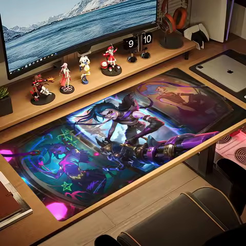 LoL Jinx Legend Mouse Pad Large laptop MousePad XXL Gaming Rubber Lock Desk Mat Computer carpet Gamer work keyboard phone office