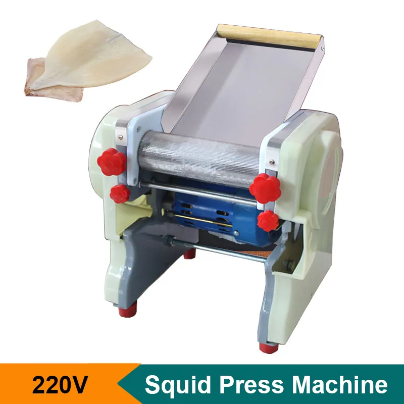 

Commercial Squid Press Machine 750W 220V Electric Squid Calamary Slice Making Pressing Machine Easy Operation Food Processor