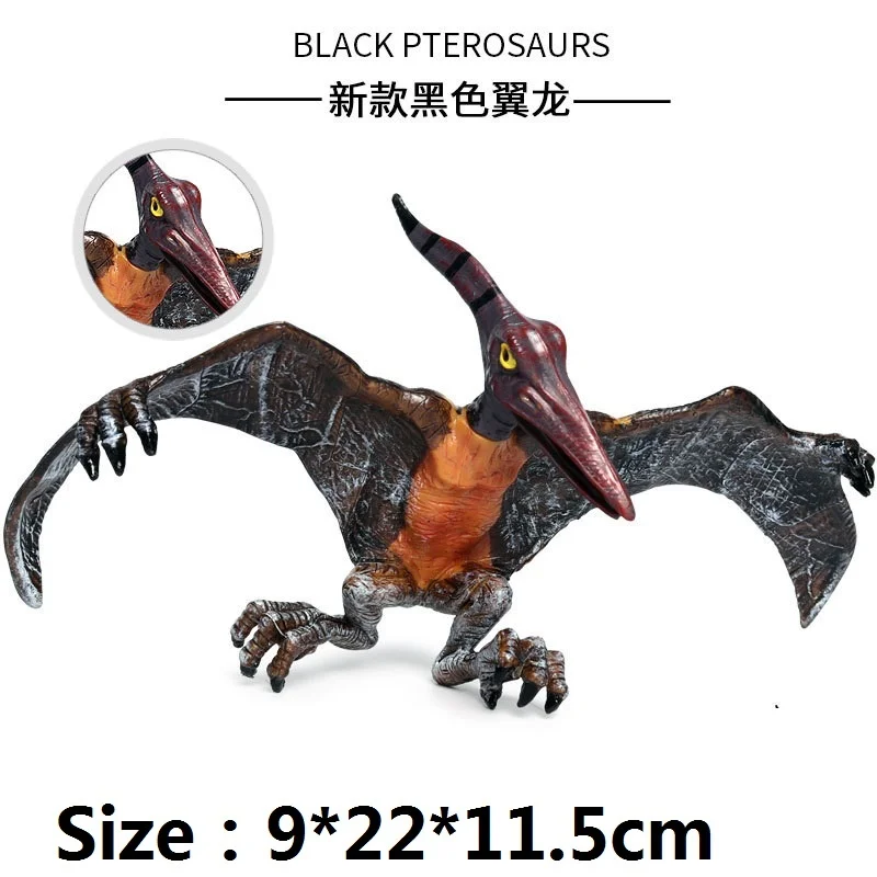 Solid dinosaur simulation wild static pterosaur dinosaur plastic model toy Aeolus pterosaur ornament