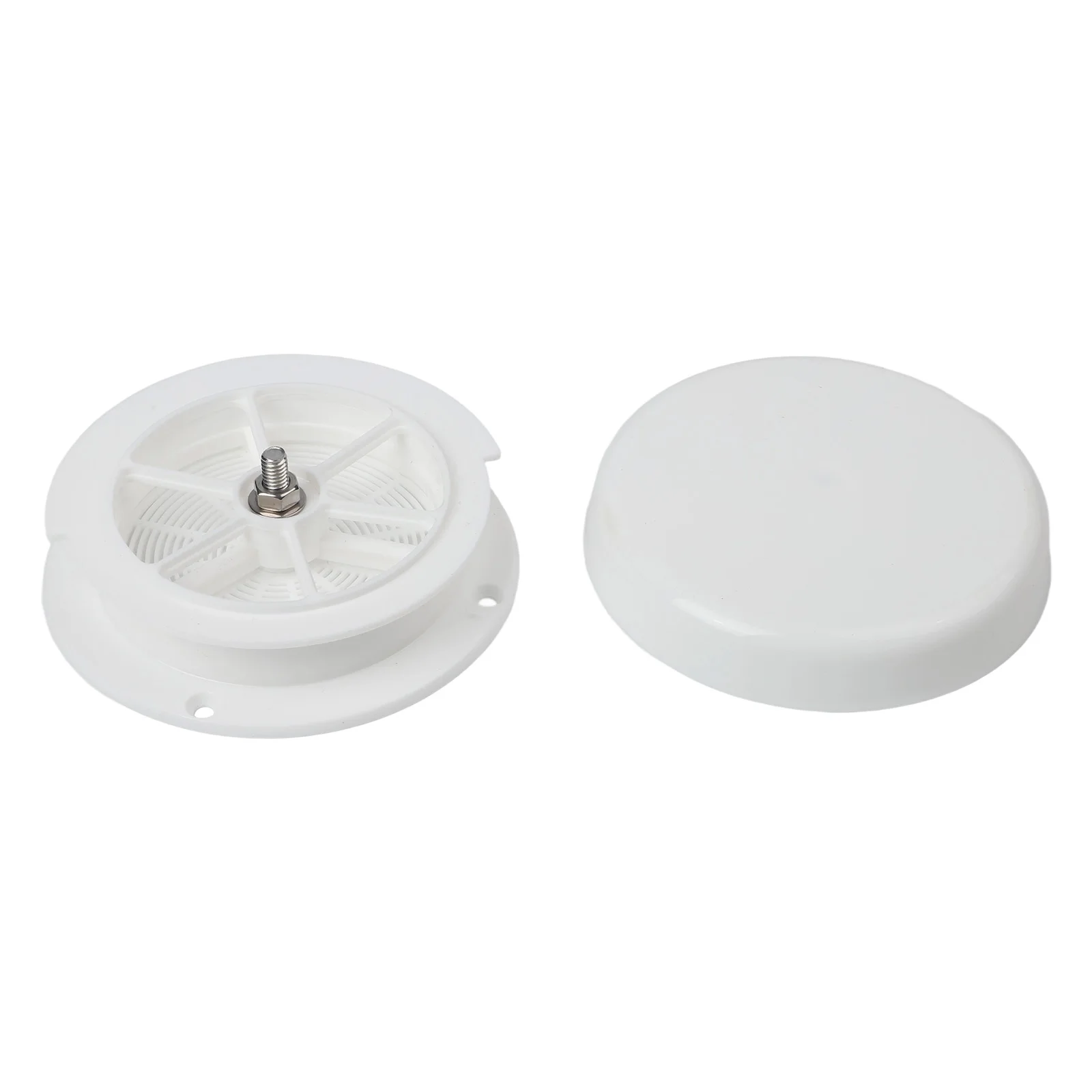 White Plastic RV Roof Mushroom Vent Plumbing For Exhaust Cover With Waterproof Guard Cap For For Keystone Trailer Camper Motor H