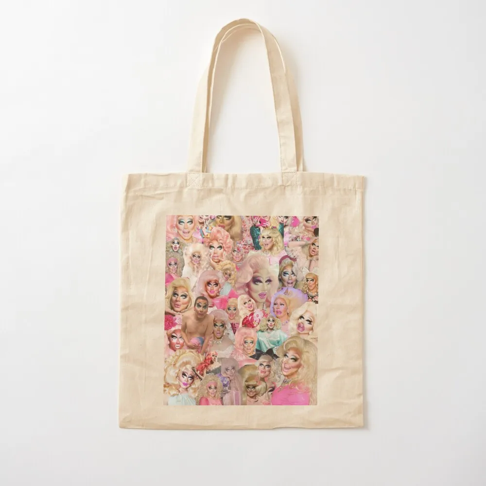Trixie Mattel Collage Tote Bag canvas tote bag Cloth bag shopping trolley bags woman 2025
