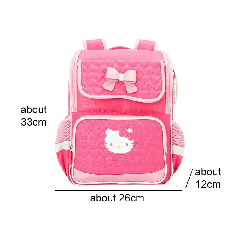 

Sanrioed Hello Kitty Anime Cute Large Capacity Children Backpack Schoolbags Student Cartoon Shoulder Bag Travel Gift for Friend