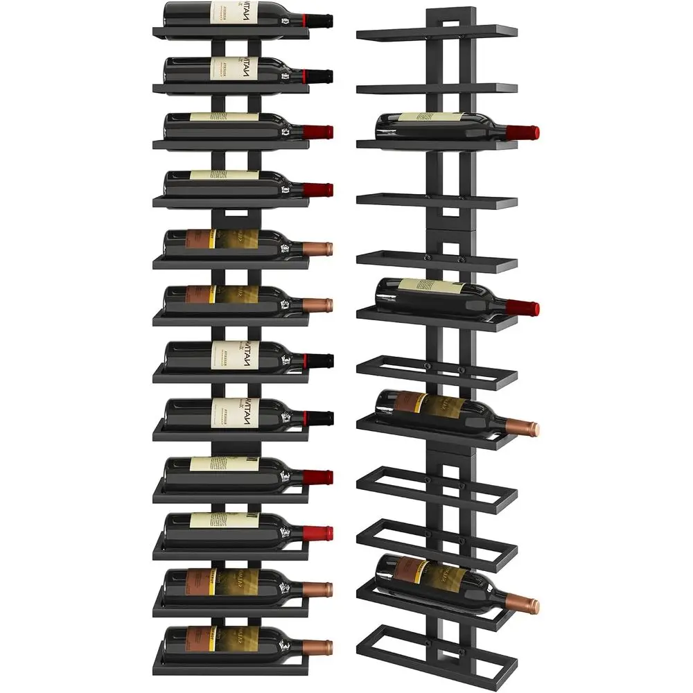 

Wall Mounted Wine Rack 12 Bottle,Metal Wine Bottle Holder or Wine Bottles, Liquor, Champagne,DIY Wall Wine Rack or Home Bar Stor