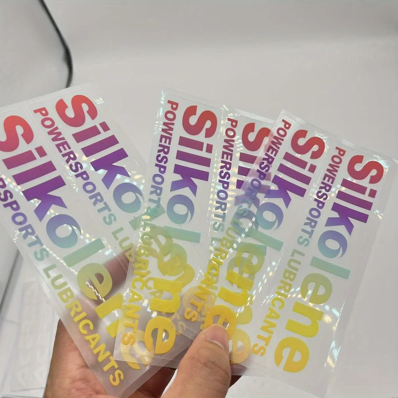 الحرير دراجة نارية زيوت التشحيم ملصق مقاوم للماء ملصق حائط من الفينيل لاصق دائم مخصص ملحقات الدراجة تصميم التدرج #4