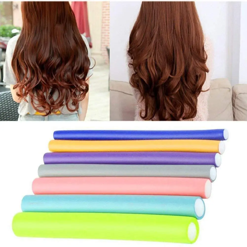 42pcs Twist Foam Hair Rollers No Heat Set Hair Curler Makers Bendy Soft DIY Styling Tools for Long Medium Short Hair To Sleep in