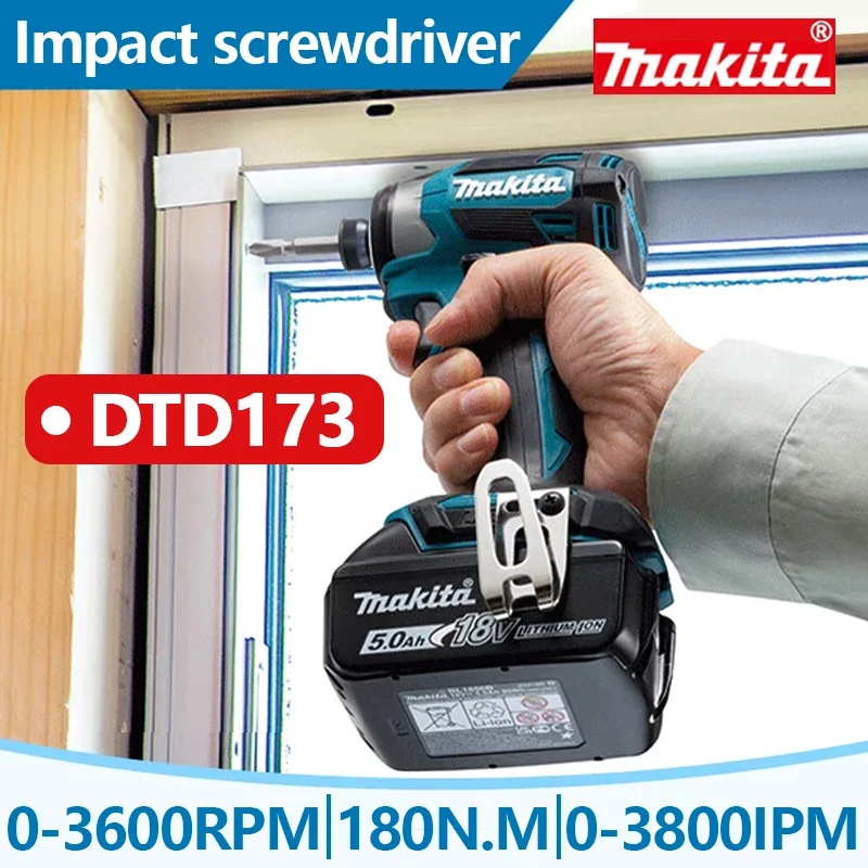 Makita DTD173 1800rpm Cordless Impact Driver 180Nm Brushless Motor Electric Drill Wood/Bolt/T-Mode For Makita 18V