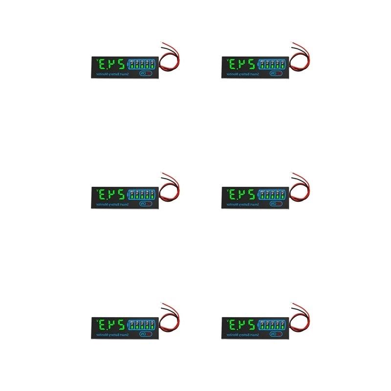AA73 6X 18650 Li-Ion Lipo Lithium Test 7-55V Acid Battery Level Indicator Tester Leddisplay Meter Module,B