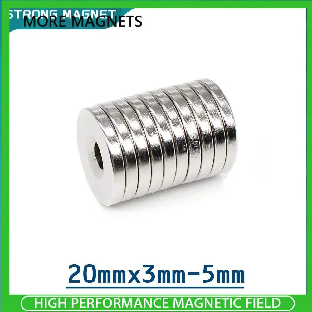 

5/10/20PCS 20x3-5mm Countersunk Round Search Magnet With Hole Disc Permanent Neodymium Magnet