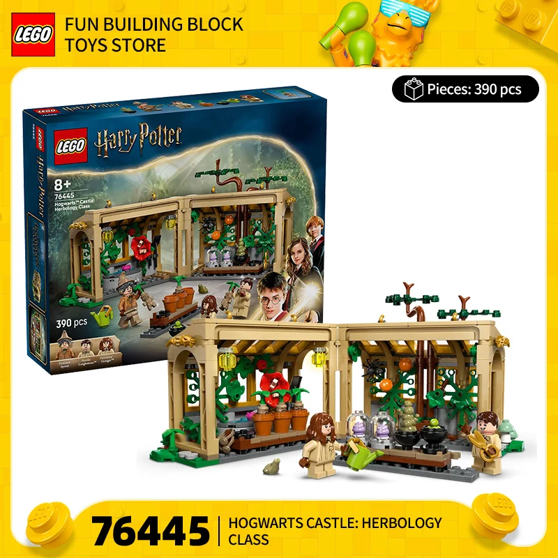 

LEGO Harry Potter Series 76445 76448 Замок Хогвартс, травяной урок, строительные блоки, игрушка в подарок
