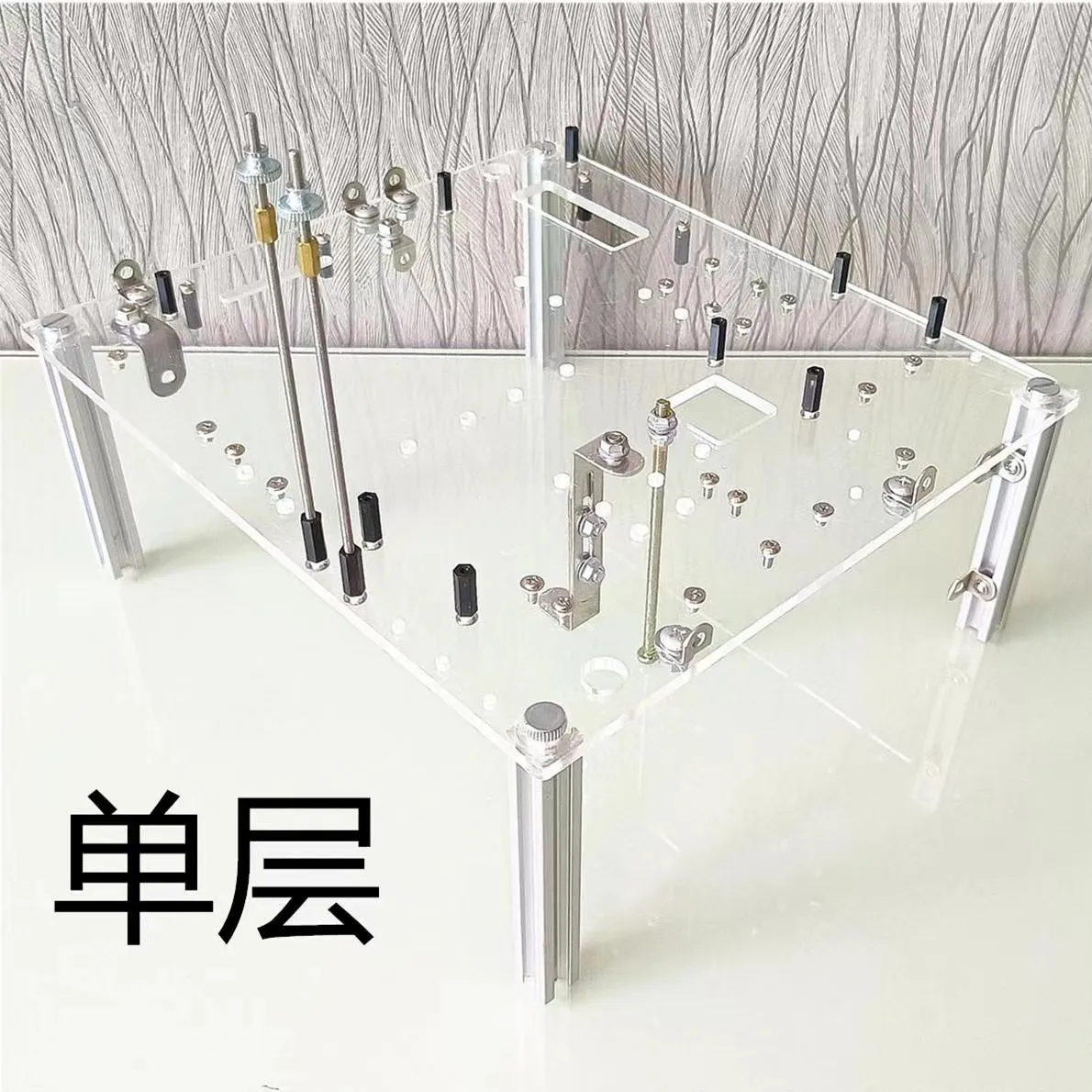 Acrylic open matx assembly desktop computer transparent plexiglass atx small main chassis diy