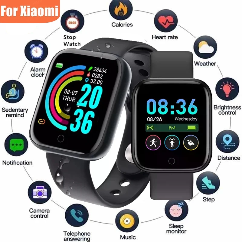 Y68 Smart Watch For Android Women's Men's Children's Smartwatch Fitness Watches Bracelet Men Smart Watch For Women Montre Homme