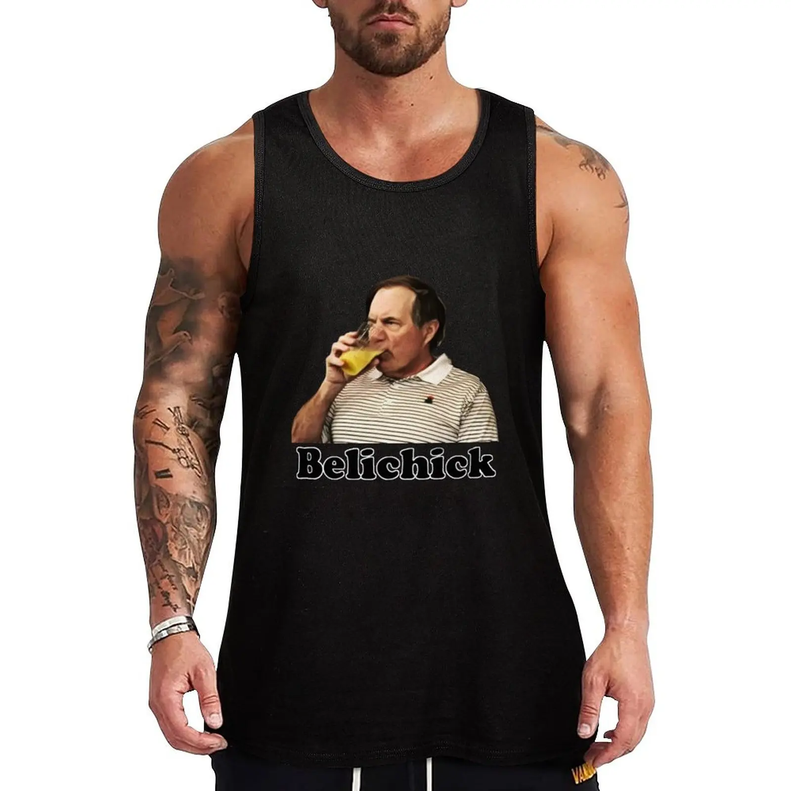 

Bill Belichick Tank Top Man sleeveless shirt t-shirt for man Sleeveless T-shirt men clothing