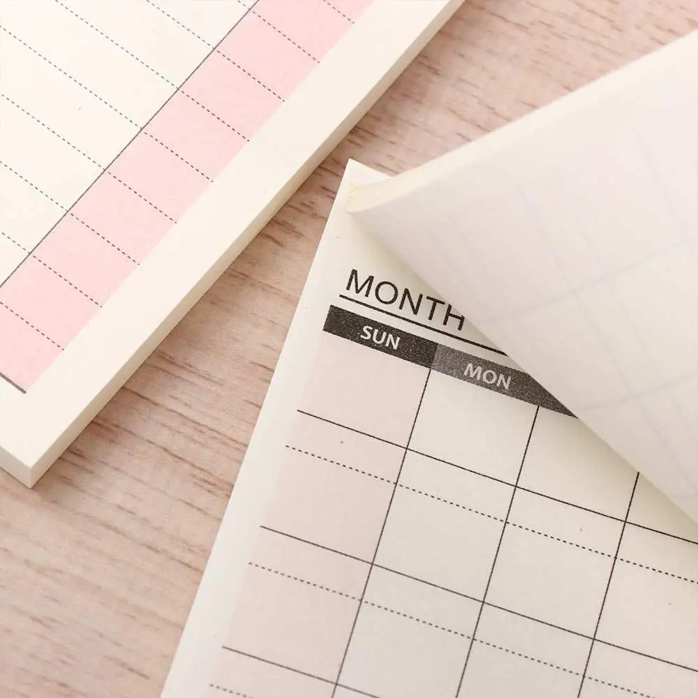 Notes Portable Check List Stationery To Do List Notebook Memo Pad Month Planner Weekly Plan Daily Weekly