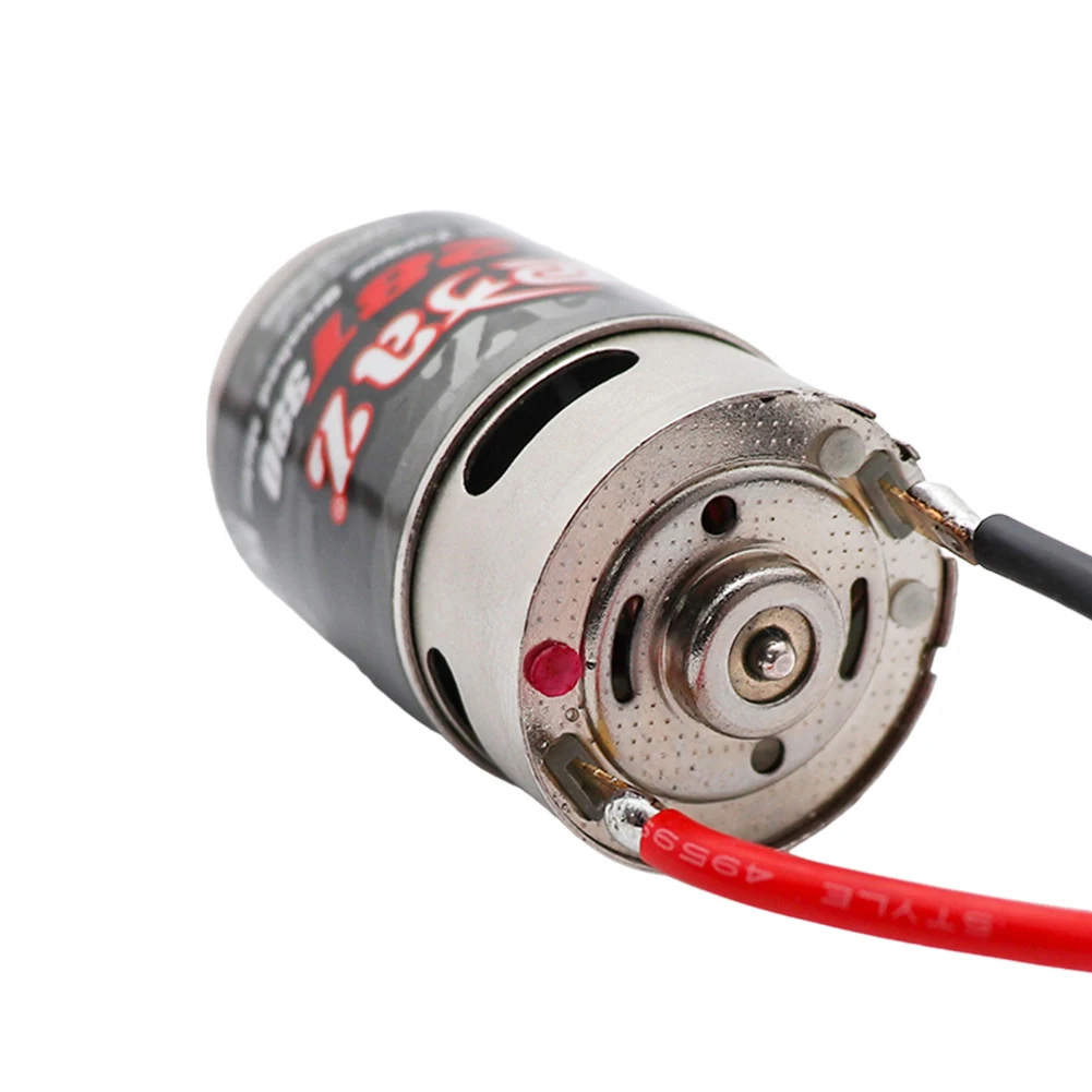 1 peça 28t 390 motor escovado dc motor elétrico escovado substituição de alto torque para 1:10 1:12 1:14 1:16 1:24 rc crawler modelo