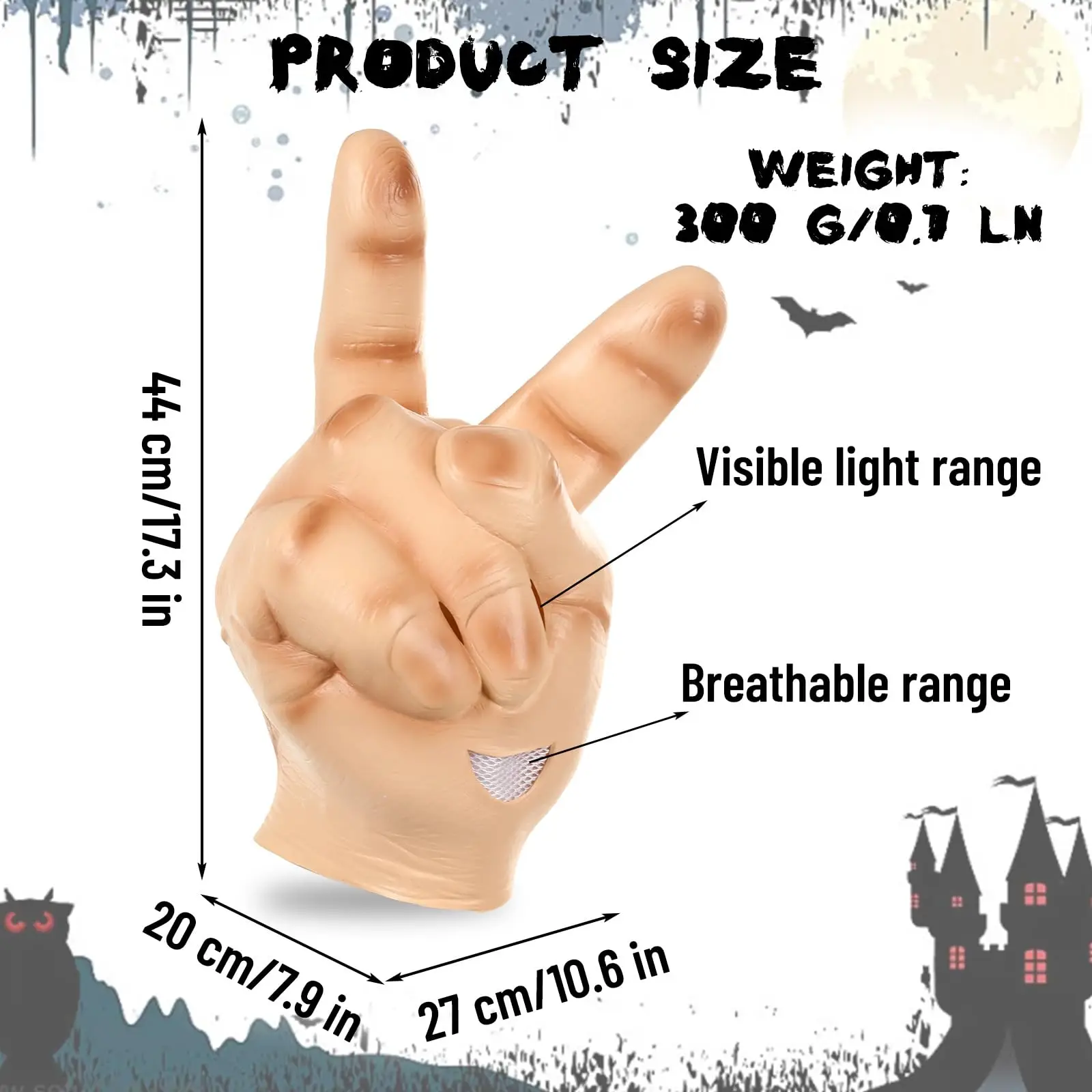 Volwassenen Vingermasker Overwinning Teken Volledige Hoofd Latex Masker Halloween Party Grappige Cosplay Kostuums Rekwisieten voor Mannen Vrouwen