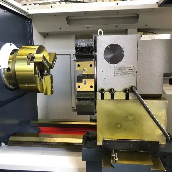 CK6140 1 Meter Cnc Lathe Machine Mini, Small 4-station Tool Holder Horizontal Flat Bed Lathe China