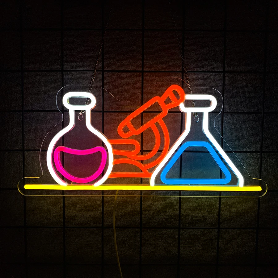 Medical Lab Technology - Laboratory Equipment Led Neon Sign, Beaker