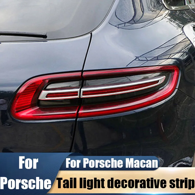 For Porsche Macan 2014-2018 rear tail light decorative strip frame automobile exterior decoration product modification parts