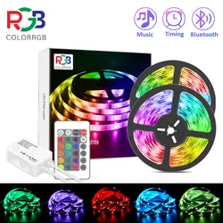 Color rgb, rgb LED-Streifen leuchten, 12v 5050 LED-Licht leiste für Schlafzimmer, 24-Tasten-Fernbedienung, Farbwechsel für Schlafzimmer Zimmer nach Hause