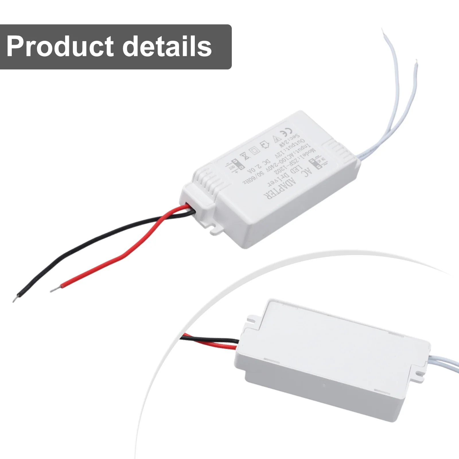 12V LED Adapter 24W 2A Safe Transformer for Lighting with Over Current and Over Voltage Protection  12V LED Adapter