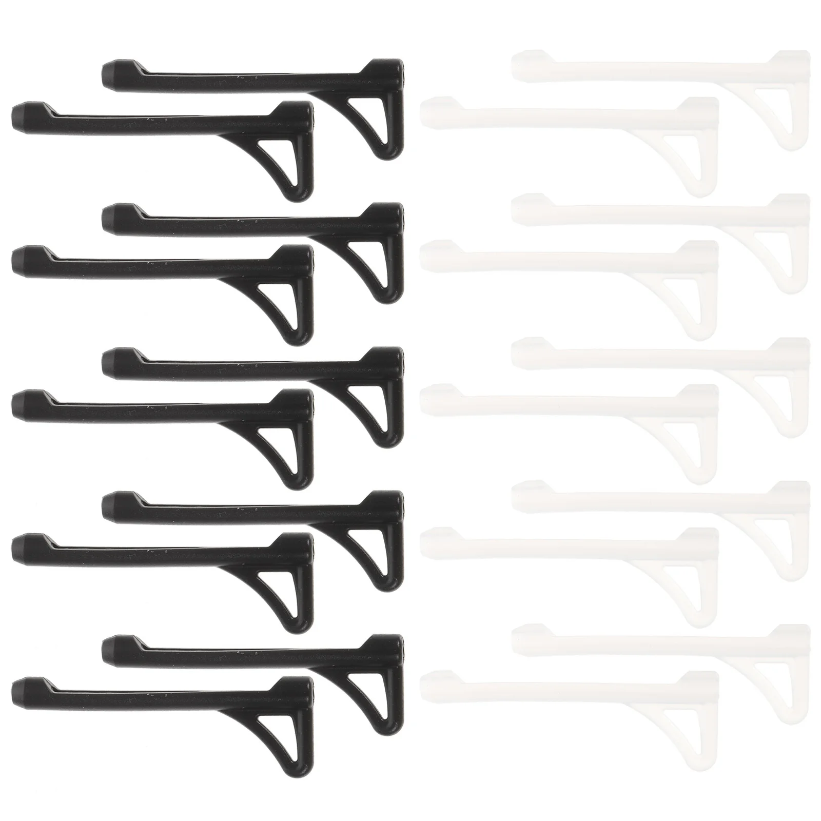 10 pares de gafas de silicona antideslizantes, empuñaduras para los oídos, almohadillas suaves de repuesto para gafas, actividades deportivas, empuñaduras para gafas