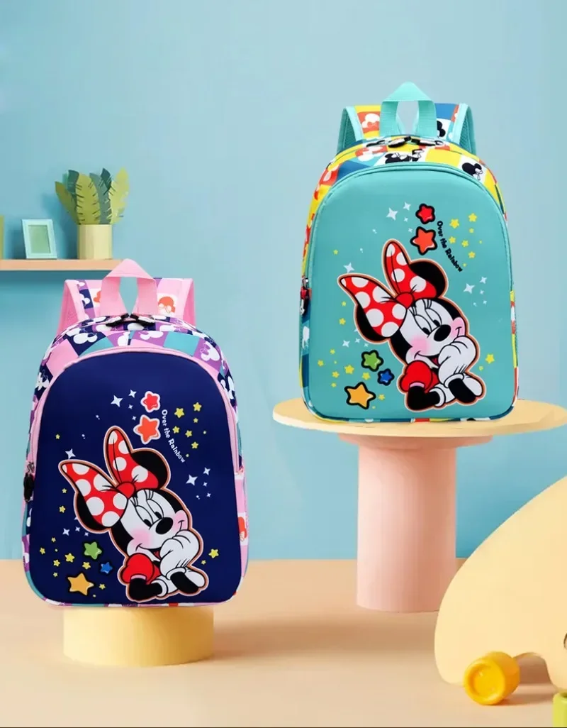 Il nuovo zaino per bambini Mickey e Minnie della Disney multifunzionale borsa da scuola per l\'asilo dei cartoni animati