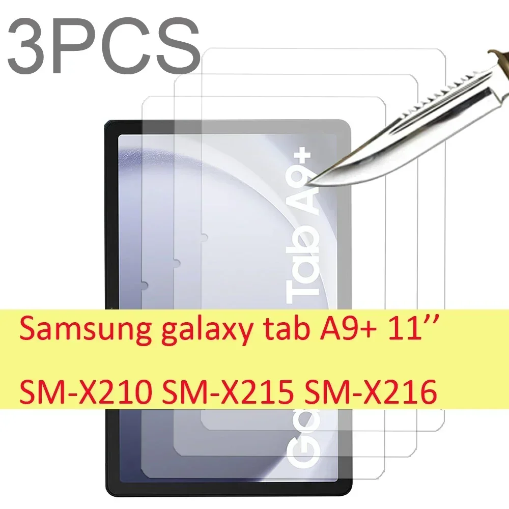 

3 шт. для Samsung galaxy tab A9 + A9 plus 11 ''8,7'', закаленное стекло, защита экрана, защитная пленка для планшета HD, защита от царапин