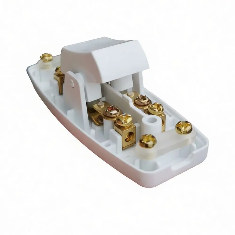 Inline Rocker Switch For LED Lighting Table Lamp High Power Double Break Cord Control Electrical Part ABS