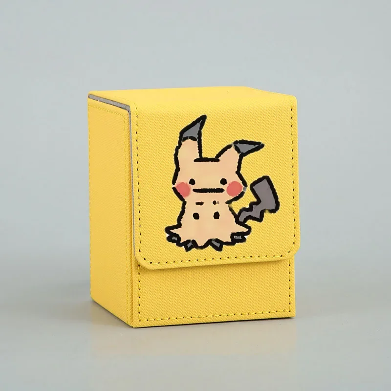 البوكيمون هدية ميميكيو جيراشي غص ديدن السنجاب الذاتي الصنع الجلود بطاقة صندوق تخزين أنيمي الكلاسيكية لعبة جمع بطاقة لعبة #5