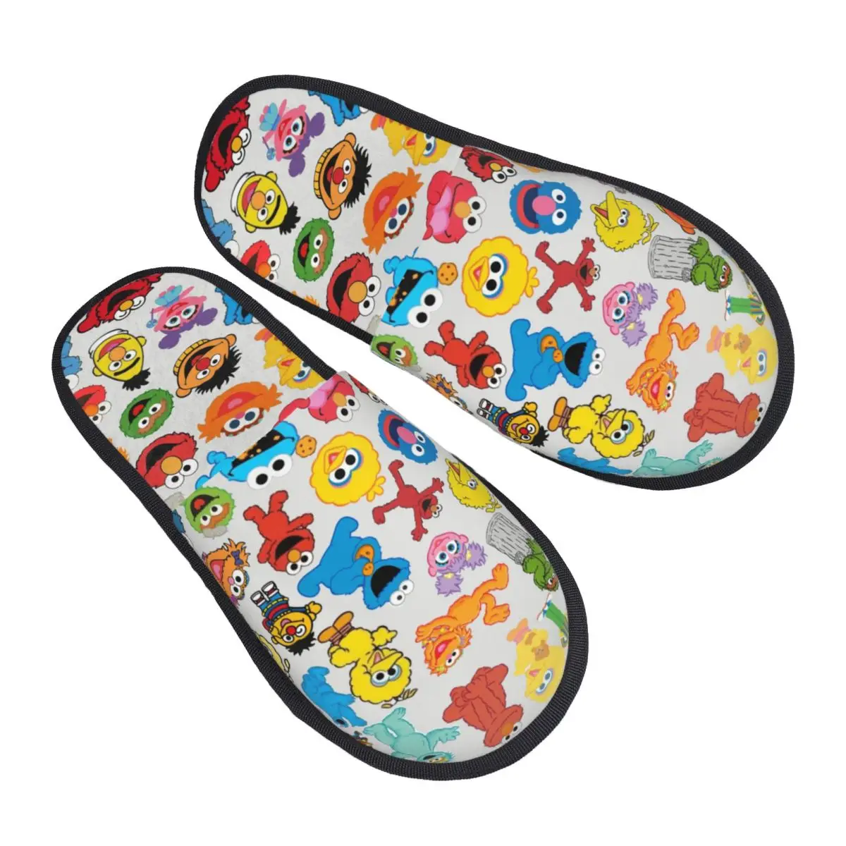 

Custom Print Women Cookie Monster Television Programs House Slippers Soft Warm Memory Foam Fluffy Slipper Indoor Outdoor Shoes