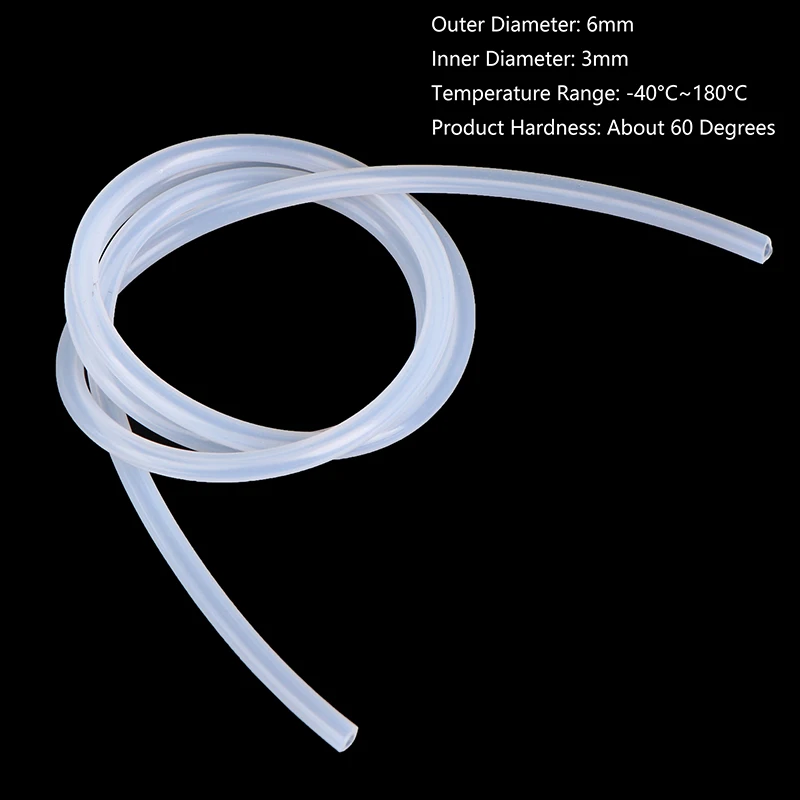 1PC 100cm Silicone Hose Transparent Flexible Water Tube For Coffee Machine Coffeeware Accessories
