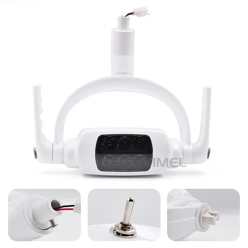 Dental 6 LED Oral Shadowless Exam Light 22mm/26mm with Infrared Sensor Cold Light for Dental Chairs