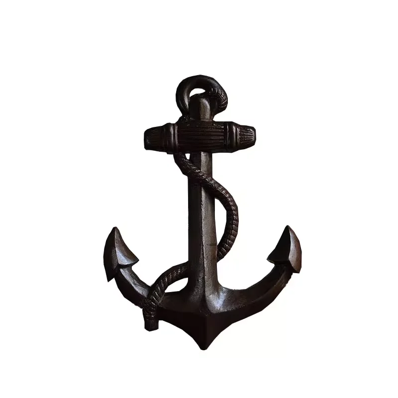 

Vintage nostalgic wrought iron Mediterranean sea anchor wall hanging decoration background wall decoration home homestay bar cof