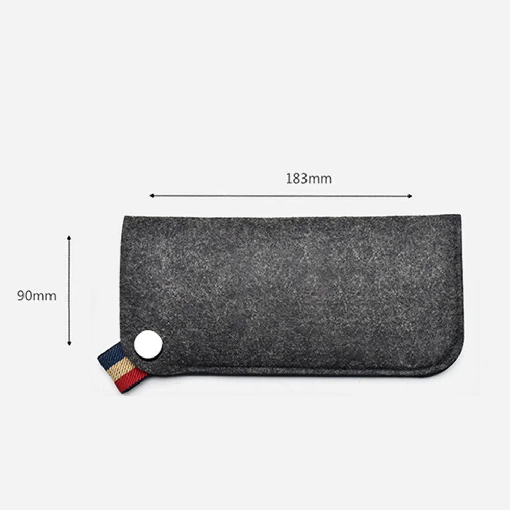 Wool Felt Portable Bag for Reading glasses Student Sun Glasses Pouch Outdoor Portable Sunglasses Bag for Eyeglasses Eyewears image 3