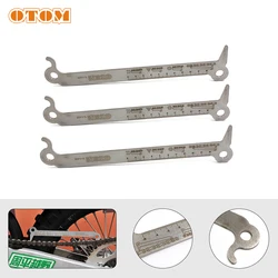 OTOM Motorcycle Chain Checker Wear Indicator 3in1 Exact Chain Hook Bolt Measurement For 520 525 530 Chain Universal Repair Tools