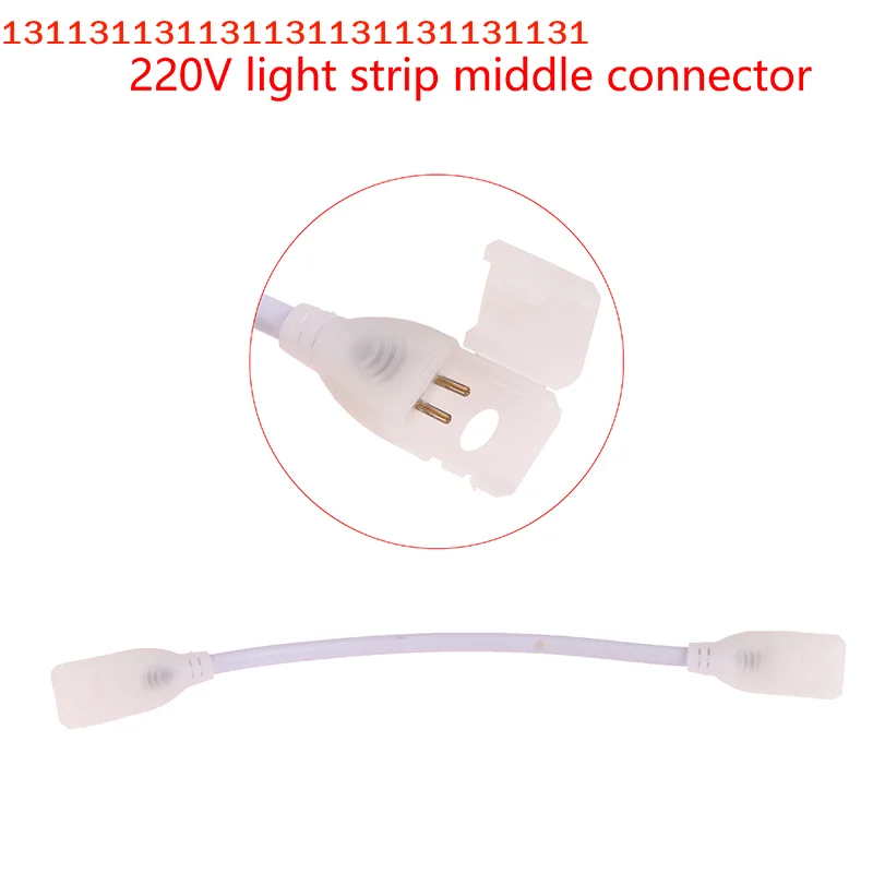 LED Strip Lighting Accessories; 220V EU Plug, 2pin COB Connector, and Fix Clips for 12mm 360LEDs Strip