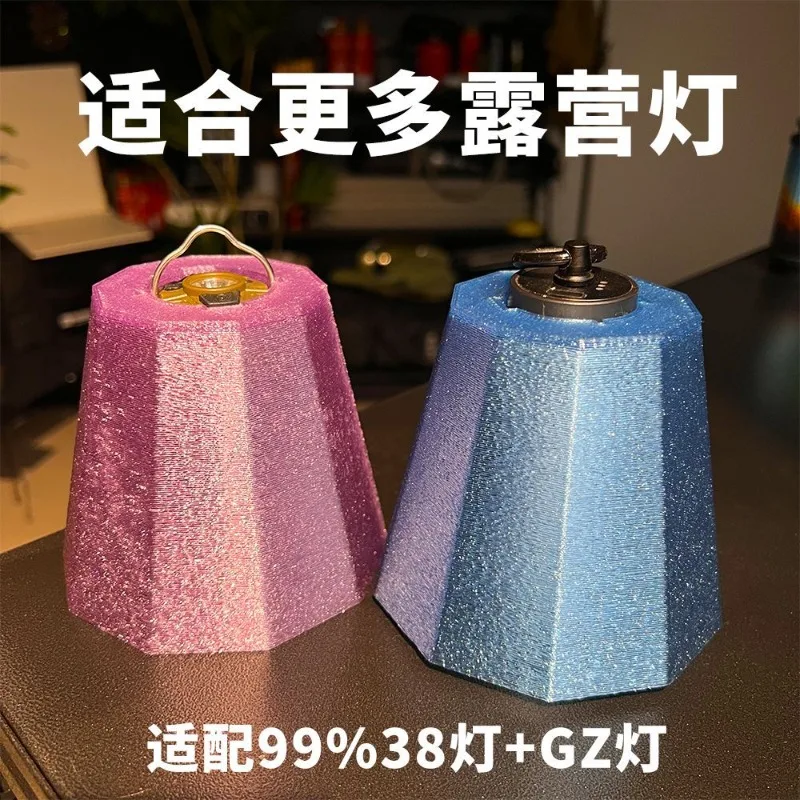 Camping Lights Lampshades 3pcs Tent Hexagon Lamp Shades Crystal  Lamp Cover Lampshade for Emergency Lights