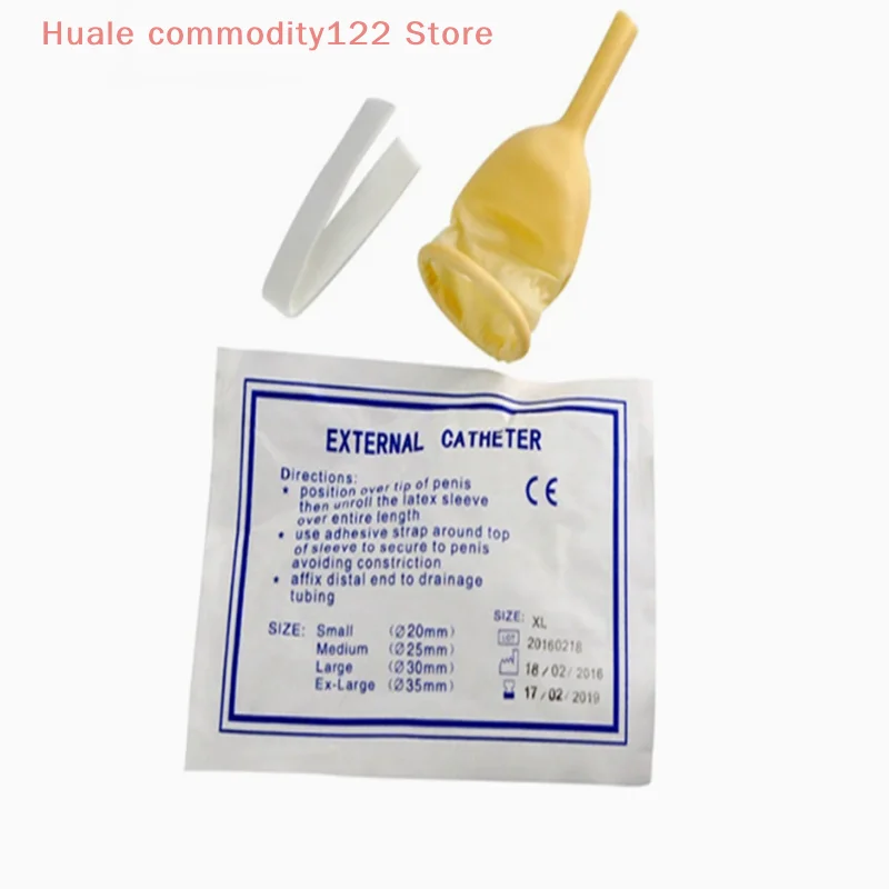 1pcs Male Condom Catheter Men's Urinal Disposable External Catheter Medical Sterilized Latex Urine Collection Sleeve 20/25/30mm