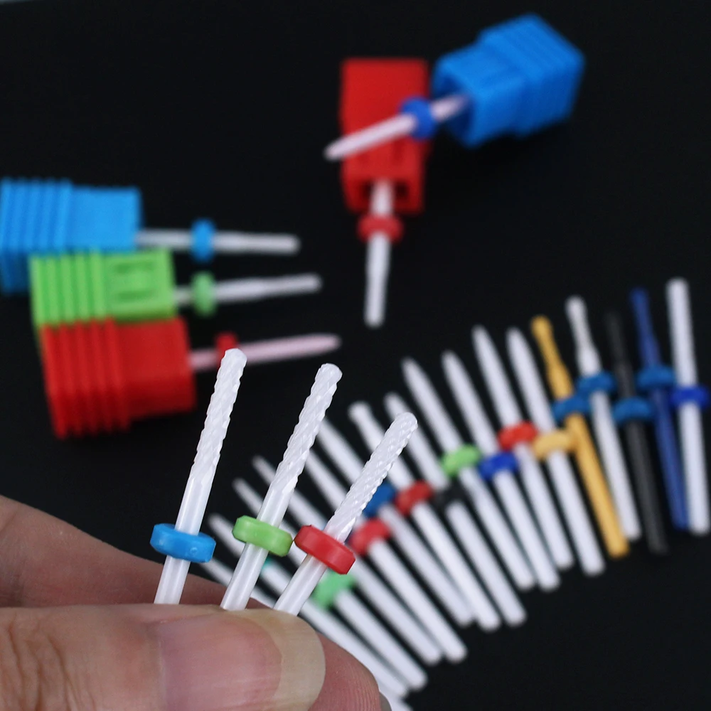 كرة صغيرة السيراميك مسمار مثقاب قاطعة المطحنة ل مانيكير باديكير جهاز مانيكير هلام البولندية إزالة لقم الأظافر