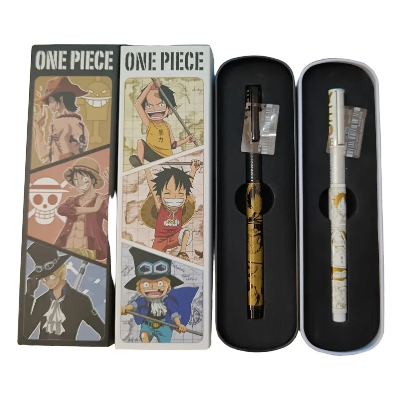 

One Piece Monkey D Luffy аниме товары мультфильм милая перьевая ручка креативная персонализированная подарочная коробка премиум-класса ручка для письма подарок